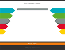 Tablet Screenshot of listentooyoutube.com